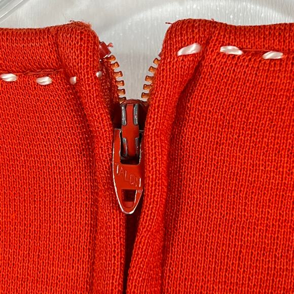Vintage 70s Butte Knit Dress Set Red Preppy Modest - Picture 13 of 15